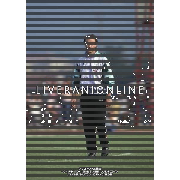 RETROSPETTIVA FRANZ BECKENBAUER CALCIATORE NELLA FOTO FRANZ BECKENBAUER ALLENATORE NAZIONALE GERMANIA OVEST NELL\'ANNO 1990 AI MONDIALI DI ITALIA 90 AG ALDO LIVERANI SAS