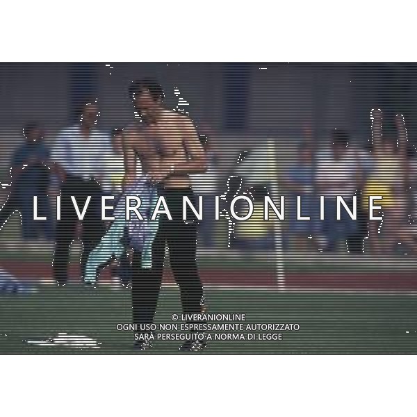 RETROSPETTIVA FRANZ BECKENBAUER CALCIATORE NELLA FOTO FRANZ BECKENBAUER ALLENATORE NAZIONALE GERMANIA OVEST NELL\'ANNO 1990 AI MONDIALI DI ITALIA 90 AG ALDO LIVERANI SAS