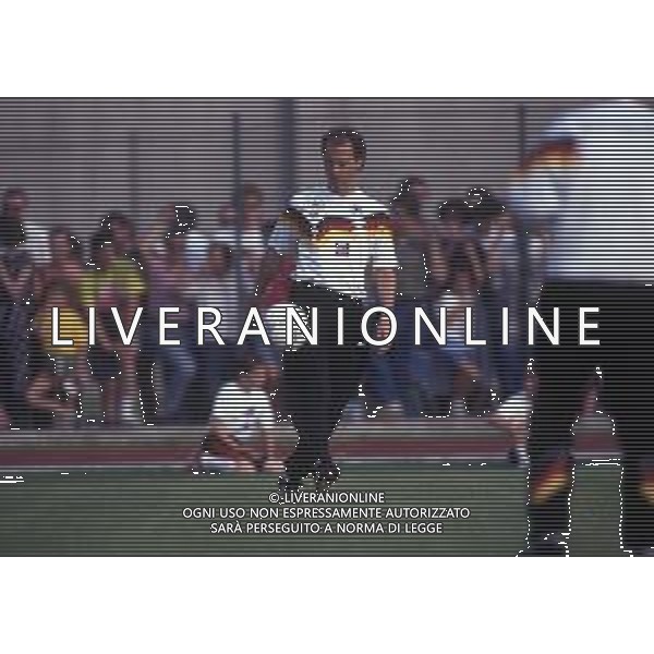 RETROSPETTIVA FRANZ BECKENBAUER CALCIATORE NELLA FOTO FRANZ BECKENBAUER ALLENATORE NAZIONALE GERMANIA OVEST NELL\'ANNO 1990 AI MONDIALI DI ITALIA 90 AG ALDO LIVERANI SAS 
