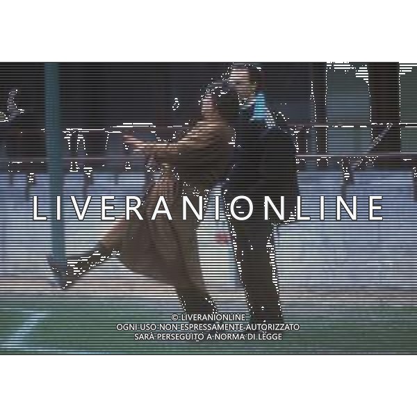 RETROSPETTIVA FRANZ BECKENBAUER CALCIATORE NELLA FOTO FRANZ BECKENBAUER ALLENATORE MARSIGLIA CALCIO NELL\'ANNO 1991 CON BERNARD TAPIE PRESIDENTE MARSIGLIA CALCIO AG ALDO LIVERANI SAS