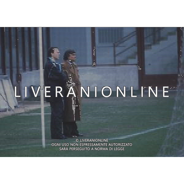 RETROSPETTIVA FRANZ BECKENBAUER CALCIATORE NELLA FOTO FRANZ BECKENBAUER ALLENATORE MARSIGLIA CALCIO NELL\'ANNO 1991 CON BERNARD TAPIE PRESIDENTE MARSIGLIA CALCIO AG ALDO LIVERANI SAS