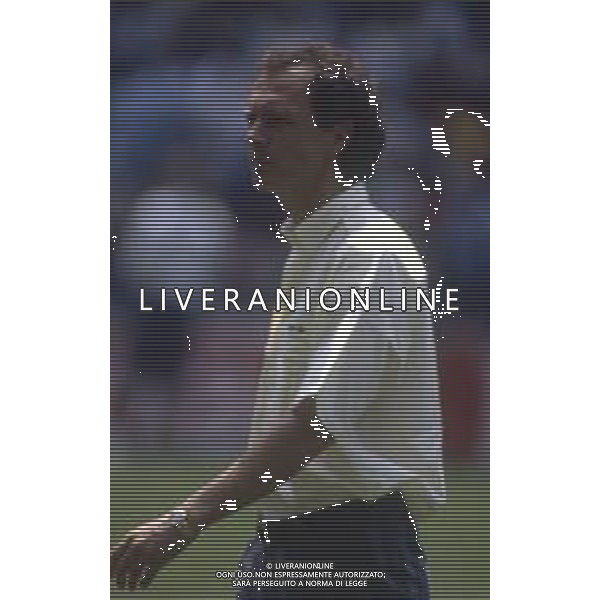 RETROSPETTIVA FRANZ BECKENBAUER CALCIATORE NELLA FOTO FRANZ BECKENBAUER ALLENATORE NAZIONALE GERMANIA OVEST NELL\'ANNO 1986 AI MONDIALI DI CALCIO MESSICO 86 AG ALDO LIVERANI SAS 