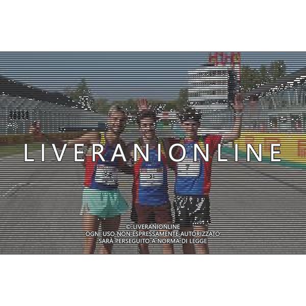 IMOLA 17 10 2021 PODISMO 52∞ GARA DI TRE MONTI NELLA FOTO DA SINISTRA RICCIARDI LUIS MATTEO FRANCESCO CONTI E MATTIA GALASSI ATLETICA SACMI AVIS ©SANNA/AGENZIA ALDO LIVERANI SAS