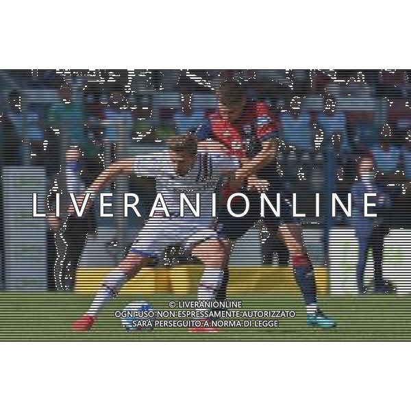 17-10-2021. Cagliari Calcio - U.C. Sampdoria. 8° giornata Serie A calcio 2021-2022. Italia, Sardegna, Cagliari, Stadio Unipol Domus. Salvatore Moi/Aldo Liverani s.a.s. Nella foto: Razvan Marin ©MOI/AGENZIA ALDO LIVERANI SAS