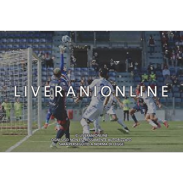 17-10-2021. Cagliari Calcio - U.C. Sampdoria. 8° giornata Serie A calcio 2021-2022. Italia, Sardegna, Cagliari, Stadio Unipol Domus. Salvatore Moi/Aldo Liverani s.a.s. Nella foto: gol di Balde Diao Keita Cagliari, annullato. ©MOI/AGENZIA ALDO LIVERANI SAS