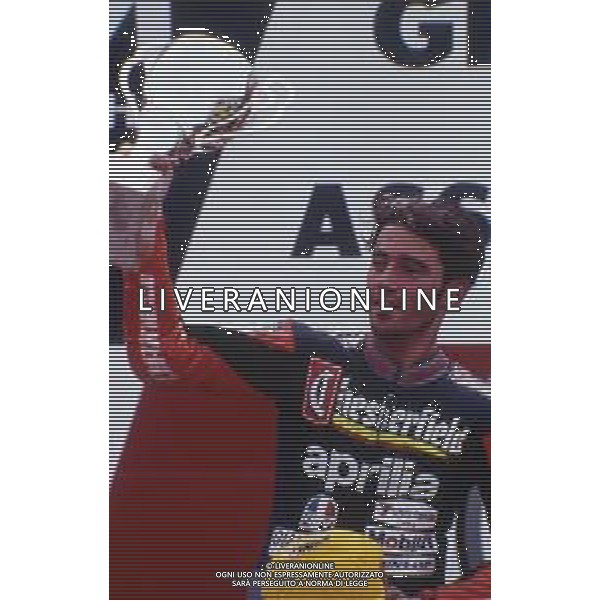 RETROSPETTIVA MAX BIAGGI MOTOCICLISMO NELLA FOTO MAX BIAGGI APRILIA C.C 250 NELL\'ANNO 1994 FOTO DANILO RECALCATI-AG ALDO LIVERANI SAS
