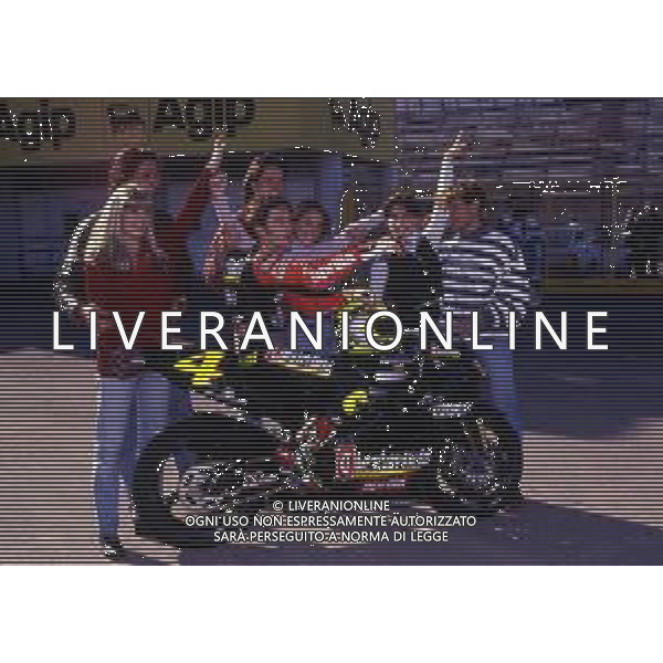 RETROSPETTIVA MAX BIAGGI MOTOCICLISMO NELLA FOTO MAX BIAGGI APRILIA C.C 250 NELL\'ANNO 1994 FOTO DANILO RECALCATI-AG ALDO LIVERANI SAS