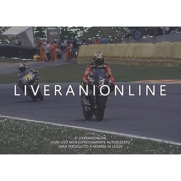RETROSPETTIVA MAX BIAGGI MOTOCICLISMO NELLA FOTO MAX BIAGGI APRILIA C.C 250 NELL\'ANNO 1996 ARCHIVIO DANILO RECALCATI-AG ALDO LIVERANI SAS