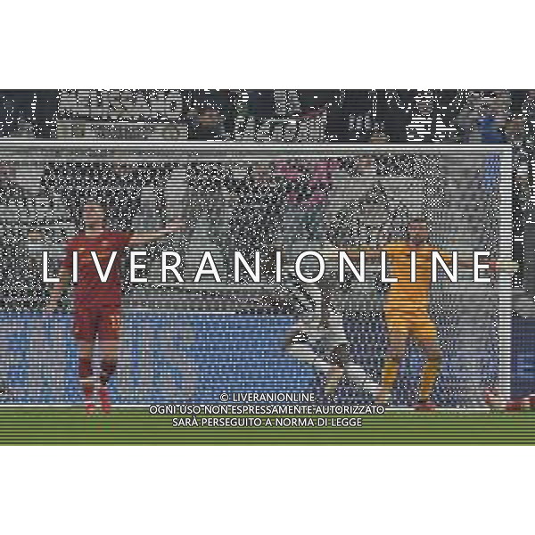 Torino 17.10.2021 Stadio Allianz Stadium ©Alessandro Falzone/Agenzia Aldo Liverani Juventus vs Roma Serie A Tim 2021/2022 Nella foto : Esultanza gol di MOISE KEAN ©FALZONE/AGENZIA ALDO LIVERANI SAS