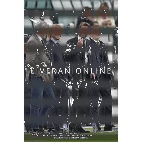 Torino 17.10.2021 Stadio Allianz Stadium ©Alessandro Falzone/Agenzia Aldo Liverani Juventus vs Roma Serie A Tim 2021/2022 Nella foto : MAURIZIO ARRIVABENE -PAVEL NEDVED -ANDREA AGNELLI- FEDERICO CHERUBINI ©FALZONE/AGENZIA ALDO LIVERANI SAS