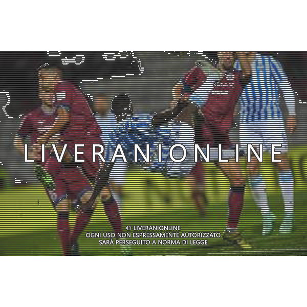 GriffoniE/LMedia - AS Cittadella vs SPAL - Italian Football Championship League BKT 2021/2022 17 October 2021 - Pier Cesare Tombolato stadium, Cittadella (PD), Italy Photo showing: overturned in the area of Emmanuel Latte Lath (SPAL) @GriffoniE/LMedia/AGENZIA ALDO LIVERANI SAS