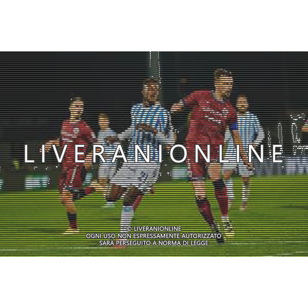 GriffoniE/LMedia - AS Cittadella vs SPAL - Italian Football Championship League BKT 2021/2022 17 October 2021 - Pier Cesare Tombolato stadium, Cittadella (PD), Italy Photo showing: Demba Seck (SPAL) and Davide Adorni (AS Cittadella) in action @GriffoniE/LMedia/AGENZIA ALDO LIVERANI SAS