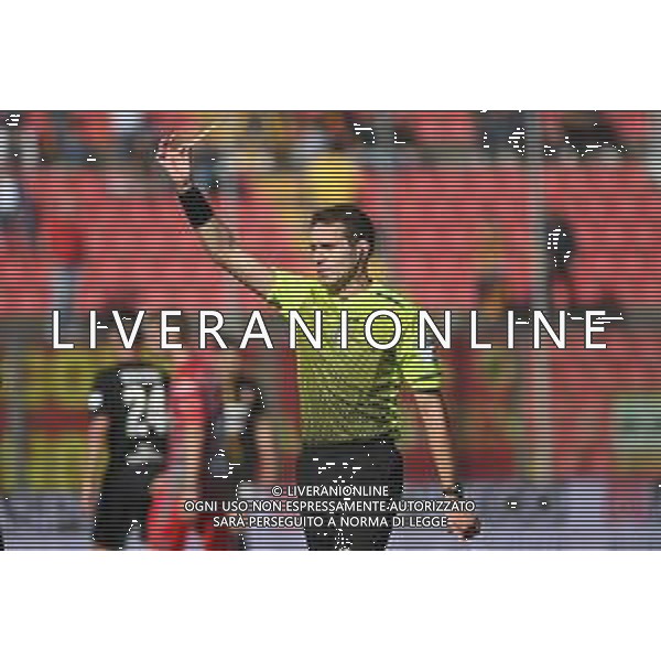 ¬© TVRG l\'aritro Matteo Marcenaro di Genova Cremonese vs Benevento Campionato Serie BKT - 8a giornata Cremona 17-10-2021 Stadio Giovanni Zini foto Roberto Garavaglia/ag. Aldo Liverani sas/AGENZIA ALDO LIVERANI SAS