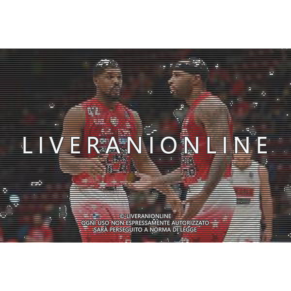 © TVRG Kyle Hines (Milano) SX e Malcom Delaney (Milano) DX AX Armani Exchange Milano vs Umana Reyer Venezia Campionato Serie A Unipolsai - 4a giornata regular season Assago (MI) 17-10-2021 Mediolanum Forum foto Roberto Garavaglia/ag. Aldo Liverani sas