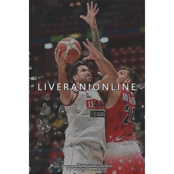 © TVRG Mitchell Watt (Venezia) e sulla DX Konstantinos Mitoglou (Milano) AX Armani Exchange Milano vs Umana Reyer Venezia Campionato Serie A Unipolsai - 4a giornata regular season Assago (MI) 17-10-2021 Mediolanum Forum foto Roberto Garavaglia/ag. Aldo Liverani sas