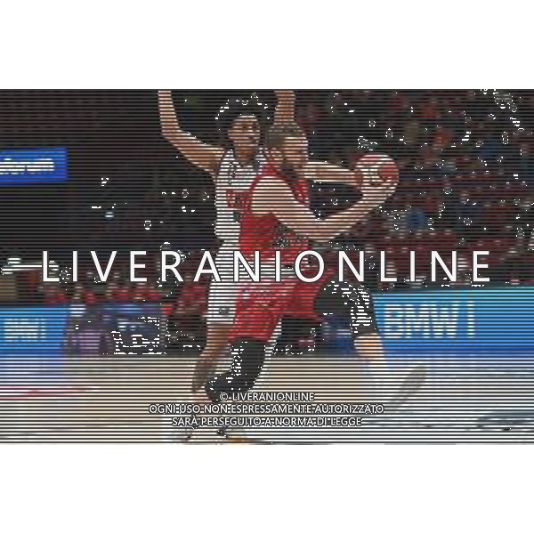 © TVRG Nicolo\' Melli (Milano) e dietro Victor Sanders (Venezia) AX Armani Exchange Milano vs Umana Reyer Venezia Campionato Serie A Unipolsai - 4a giornata regular season Assago (MI) 17-10-2021 Mediolanum Forum foto Roberto Garavaglia/ag. Aldo Liverani sas