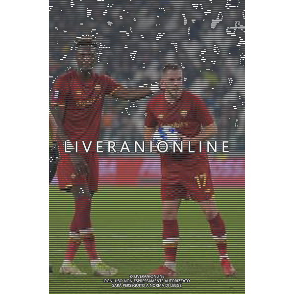 Torino 17.10.2021 Stadio Allianz Stadium ©Alessandro Falzone/Agenzia Aldo Liverani Juventus vs Roma Serie A Tim 2021/2022 Nella foto : Tammy Abraham- Jordan Veretout