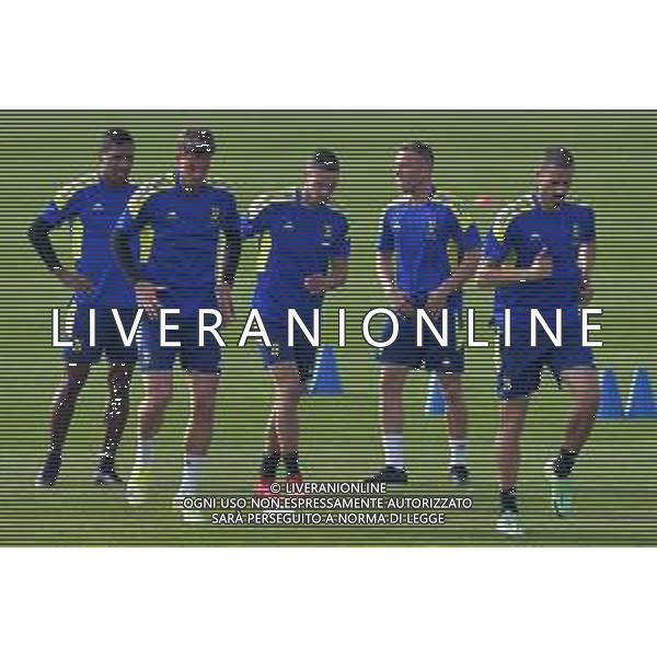Torino 19.10.2021 Juventus Centre Continassa Allenamento rifinitura Champions League 2021/2022 ©Manuela Viganti/Ag. Aldo Liverani sas Nella foto: il gruppo in allenamento - leonardo bonucci ©VIGANTI/AGENZIA ALDO LIVERANI SAS