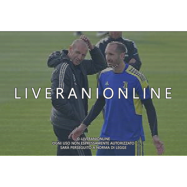 Torino 19.10.2021 Juventus Centre Continassa Allenamento rifinitura Champions League 2021/2022 ©Manuela Viganti/Ag. Aldo Liverani sas Nella foto: massimiliano allegri e giorgio chiellini ©VIGANTI/AGENZIA ALDO LIVERANI SAS