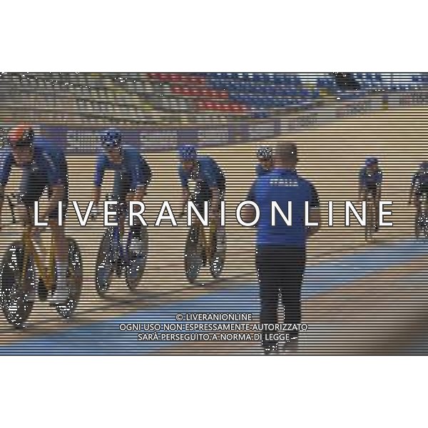19-10-2021 Allenamento Mondiali Pista Roubaix 2021; 2021, Italia; Roubaix; ©SIROTTI/AGENZIA ALDO LIVERANI SAS