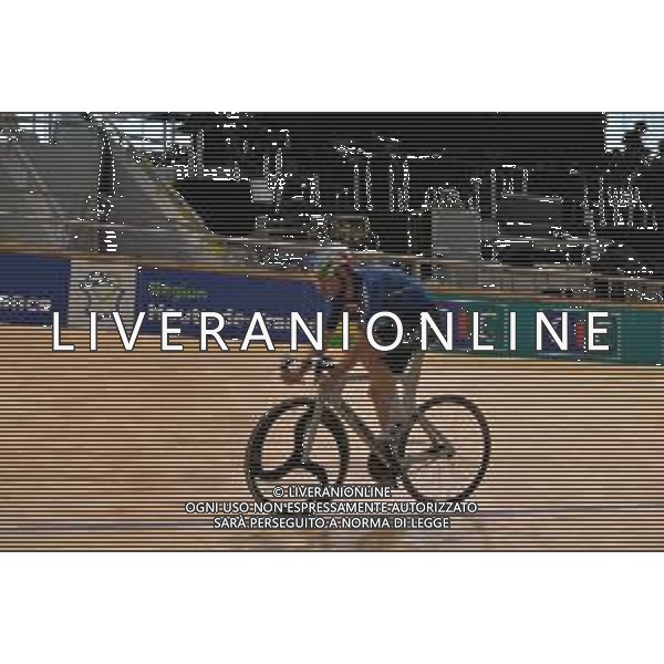 19-10-2021 Allenamento Mondiali Pista Roubaix 2021; 2021, Cofidis; Viviani, Elia; Roubaix; ©SIROTTI/AGENZIA ALDO LIVERANI SAS