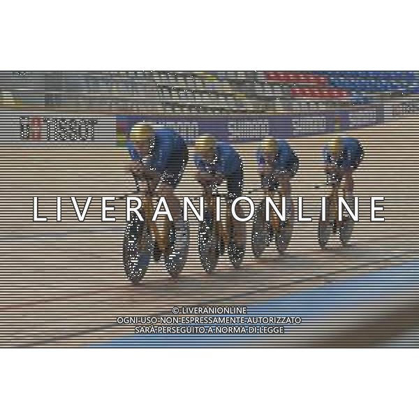 19-10-2021 Allenamento Mondiali Pista Roubaix 2021; 2021, Italia; Ganna, Filippo; Roubaix; ©SIROTTI/AGENZIA ALDO LIVERANI SAS