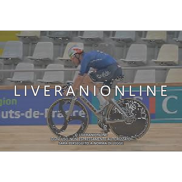 19-10-2021 Allenamento Mondiali Pista Roubaix 2021; 2021, Cofidis; Viviani, Elia; Roubaix; ©SIROTTI/AGENZIA ALDO LIVERANI SAS