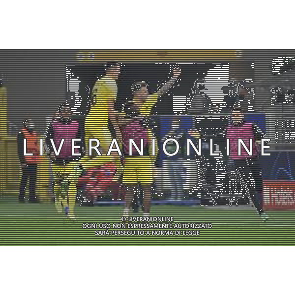 esultanza Sheriff Tiraspol dopo il gol dell\'1 a 1 Inter vs Sheriff Tiraspol UEFA Champions League fase a gironi 3a giornata - gruppo D Milano 19-10-2021 Stadio Giuseppe Meazza - San Siro foto Roberto Garavaglia/ag. Aldo Liverani sas /AGENZIA ALDO LIVERANI SAS