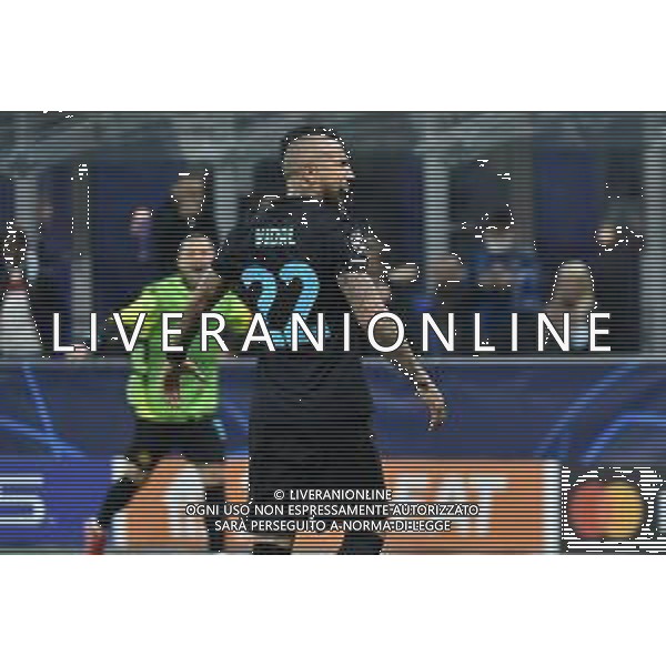 esultanza Arturo Vidal (Inter) dopo il gol del 2 a 1 Inter vs Sheriff Tiraspol UEFA Champions League fase a gironi 3a giornata - gruppo D Milano 19-10-2021 Stadio Giuseppe Meazza - San Siro foto Roberto Garavaglia/ag. Aldo Liverani sas /AGENZIA ALDO LIVERANI SAS