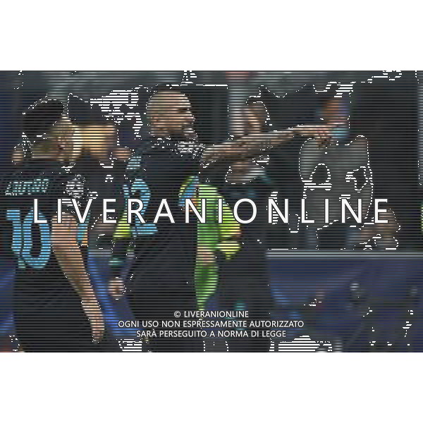 esultanza Arturo Vidal (Inter) dopo il gol del 2 a 1 Inter vs Sheriff Tiraspol UEFA Champions League fase a gironi 3a giornata - gruppo D Milano 19-10-2021 Stadio Giuseppe Meazza - San Siro foto Roberto Garavaglia/ag. Aldo Liverani sas /AGENZIA ALDO LIVERANI SAS