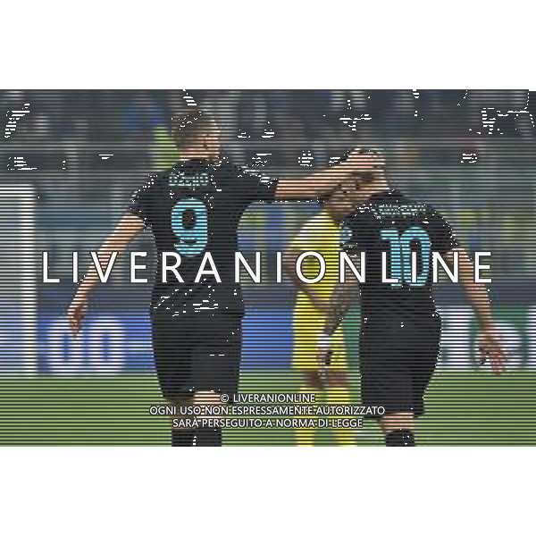 Edin Dzeko (Inter) e Lautaro Martinez (Inter) Inter vs Sheriff Tiraspol UEFA Champions League fase a gironi 3a giornata - gruppo D Milano 19-10-2021 Stadio Giuseppe Meazza - San Siro foto Roberto Garavaglia/ag. Aldo Liverani sas