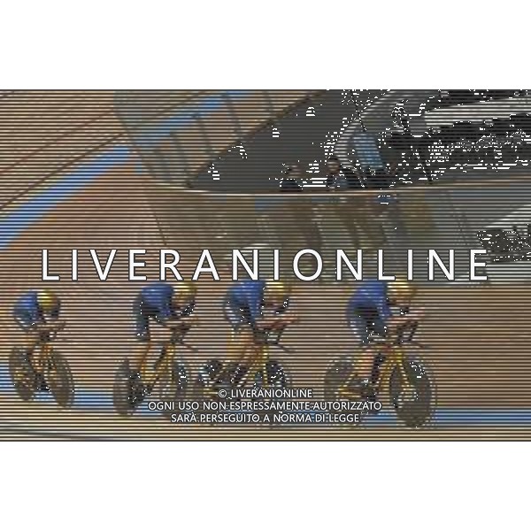 19-10-2021 World Championships Elite Track; Giornata 01; 2021, Italia; Consonni, Simone; Ganna, Filippo; Lamon, Francesco; Milan, Jonathan; Roubaix; ©SIROTTI/AGENZIA ALDO LIVERANI SAS
