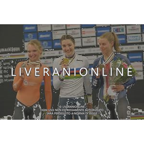 20-10-2021 World Championships Elite Women Track; Giornata 01; 2021, Italia; 2021, Olanda; 2021, Usa; Fidanza, Martina; Van Der Duin, Maike; Valente, Jennifer; Roubaix; ©SIROTTI/AGENZIA ALDO LIVERANI SAS