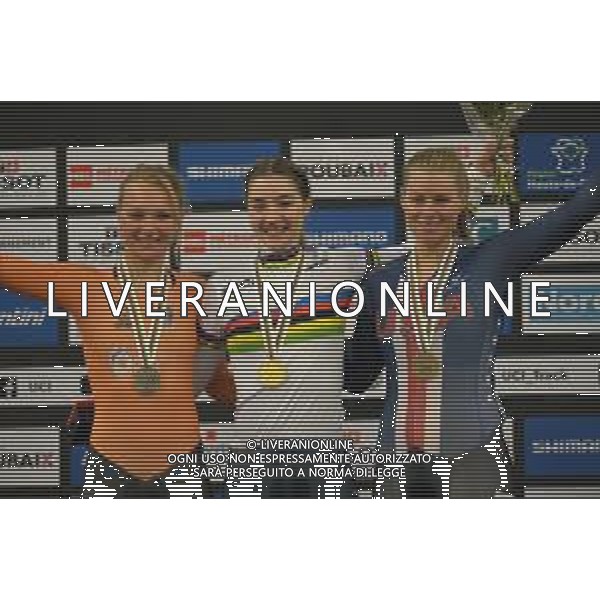 20-10-2021 World Championships Elite Women Track; Giornata 01; 2021, Italia; 2021, Olanda; 2021, Usa; Fidanza, Martina; Van Der Duin, Maike; Valente, Jennifer; Roubaix; ©SIROTTI/AGENZIA ALDO LIVERANI SAS