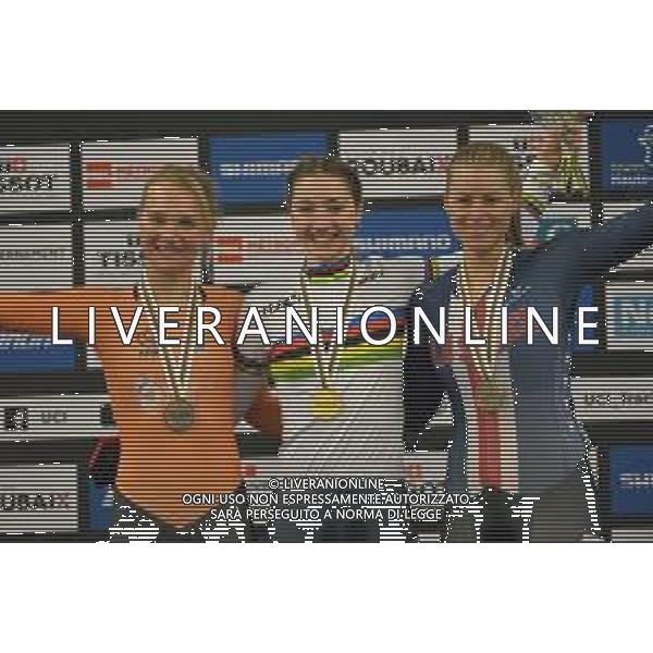 20-10-2021 World Championships Elite Women Track; Giornata 01; 2021, Italia; 2021, Olanda; 2021, Usa; Fidanza, Martina; Van Der Duin, Maike; Valente, Jennifer; Roubaix; ©SIROTTI/AGENZIA ALDO LIVERANI SAS