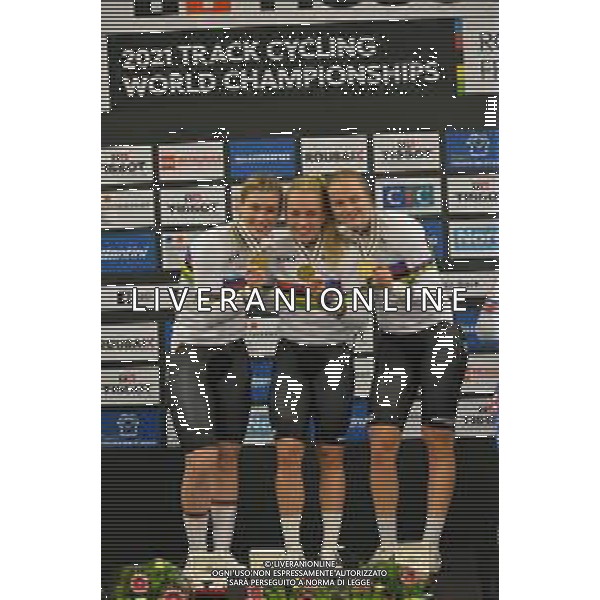 20-10-2021 World Championships Elite Women Track; Giornata 01; 2021, Germany; Grabosch, Pauline Sophie; Friedrich, Lea Sophie; Hinze, Emma; Roubaix; ©SIROTTI/AGENZIA ALDO LIVERANI SAS