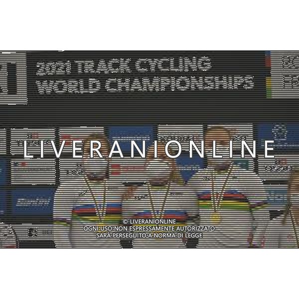 20-10-2021 World Championships Elite Women Track; Giornata 01; 2021, Germany; Grabosch, Pauline Sophie; Friedrich, Lea Sophie; Hinze, Emma; Roubaix; ©SIROTTI/AGENZIA ALDO LIVERANI SAS