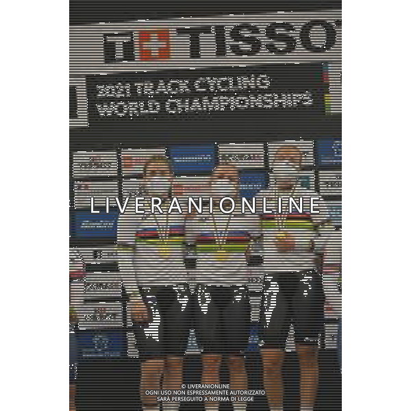 20-10-2021 World Championships Elite Women Track; Giornata 01; 2021, Germany; Grabosch, Pauline Sophie; Friedrich, Lea Sophie; Hinze, Emma; Roubaix; ©SIROTTI/AGENZIA ALDO LIVERANI SAS