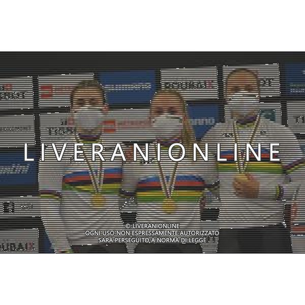 20-10-2021 World Championships Elite Women Track; Giornata 01; 2021, Germany; Grabosch, Pauline Sophie; Friedrich, Lea Sophie; Hinze, Emma; Roubaix; ©SIROTTI/AGENZIA ALDO LIVERANI SAS