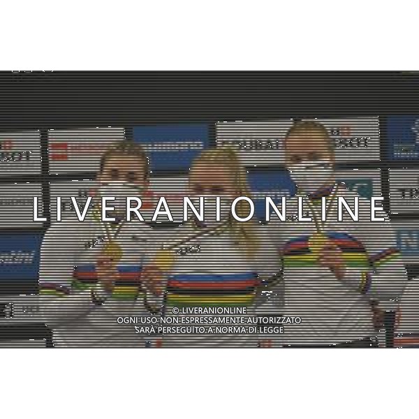 20-10-2021 World Championships Elite Women Track; Giornata 01; 2021, Germany; Grabosch, Pauline Sophie; Friedrich, Lea Sophie; Hinze, Emma; Roubaix; ©SIROTTI/AGENZIA ALDO LIVERANI SAS