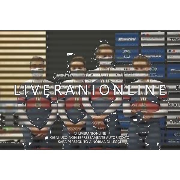 20-10-2021 World Championships Elite Women Track; Giornata 01; 2021, Russia; Antonova, Nataliia; Voinova, Anastasiia; Tyshchenko, Yana; Roubaix; ©SIROTTI/AGENZIA ALDO LIVERANI SAS