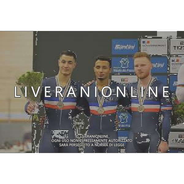 20-10-2021 World Championships Elite Track; Giornata 01; 2021, France; Grengbo, Florian; Vigier, Sebastien; Helal, Rayan; Roubaix; ©SIROTTI/AGENZIA ALDO LIVERANI SAS