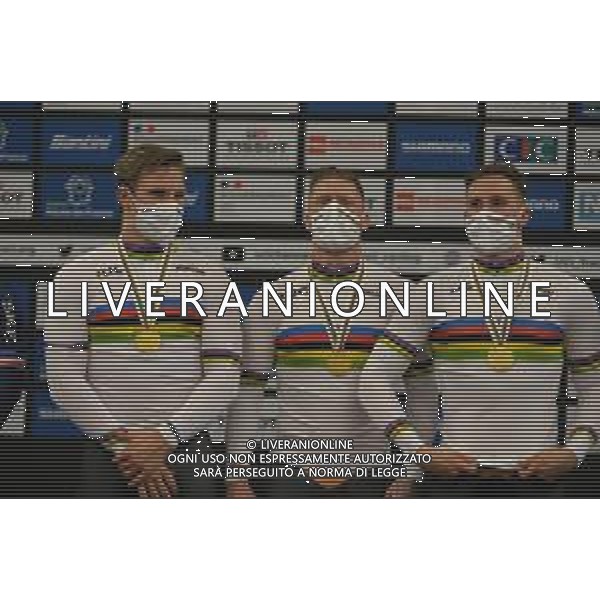20-10-2021 World Championships Elite Track; Giornata 01; 2021, Olanda; Van Den Berg, Roy; Lavreysen, Harrie; Hoogland, Jeffrey; Roubaix; ©SIROTTI/AGENZIA ALDO LIVERANI SAS