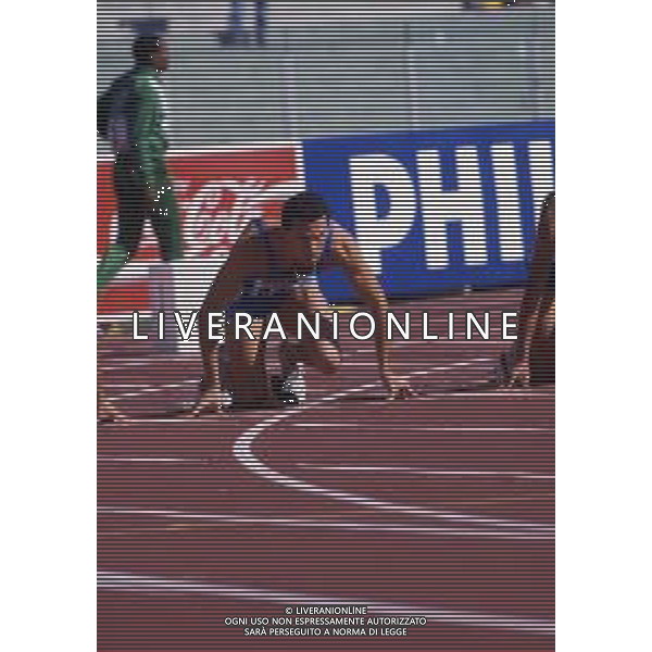 RETROSPETTIVA PIER FRANCESCO PAVONI ATLETICA NELLA FOTO PIER FRANCESCO PAVONI AI MONDIALI DI ATLETICA A ROMA NELL\'ANNO 1987 AG ALDO LIVERANI SAS 