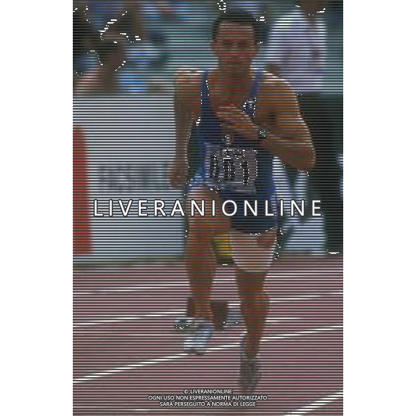 RETROSPETTIVA PIER FRANCESCO PAVONI ATLETICA NELLA FOTO PIER FRANCESCO PAVONI AI MONDIALI DI ATLETICA A ROMA NELL\'ANNO 1987 AG ALDO LIVERANI SAS 