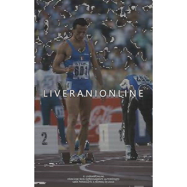 RETROSPETTIVA PIER FRANCESCO PAVONI ATLETICA NELLA FOTO PIER FRANCESCO PAVONI AI MONDIALI DI ATLETICA A ROMA NELL\'ANNO 1987 AG ALDO LIVERANI SAS 