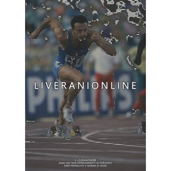 RETROSPETTIVA PIER FRANCESCO PAVONI ATLETICA NELLA FOTO PIER FRANCESCO PAVONI AI MONDIALI DI ATLETICA A ROMA NELL\'ANNO 1987 AG ALDO LIVERANI SAS 