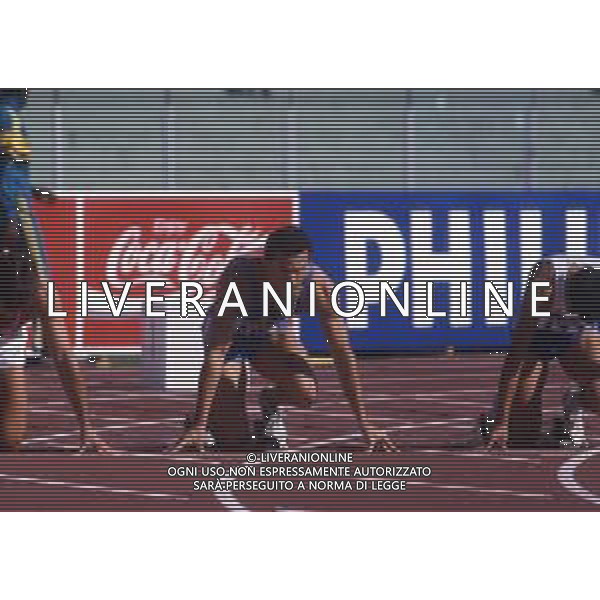 RETROSPETTIVA PIER FRANCESCO PAVONI ATLETICA NELLA FOTO PIER FRANCESCO PAVONI AI MONDIALI DI ATLETICA A ROMA NELL\'ANNO 1987 AG ALDO LIVERANI SAS 