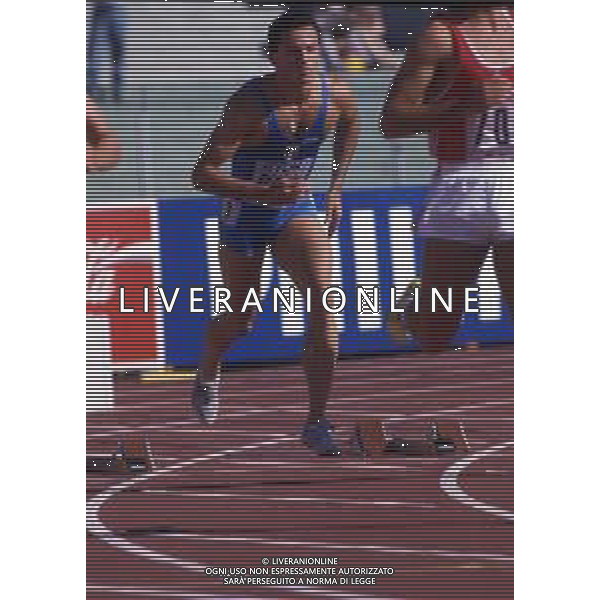 RETROSPETTIVA PIER FRANCESCO PAVONI ATLETICA NELLA FOTO PIER FRANCESCO PAVONI AI MONDIALI DI ATLETICA A ROMA NELL\'ANNO 1987 AG ALDO LIVERANI SAS 
