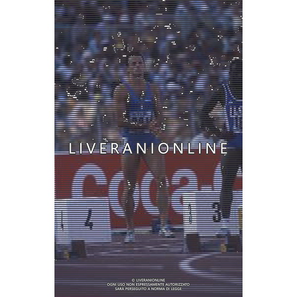 RETROSPETTIVA PIER FRANCESCO PAVONI ATLETICA NELLA FOTO PIER FRANCESCO PAVONI AI MONDIALI DI ATLETICA A ROMA NELL\'ANNO 1987 AG ALDO LIVERANI SAS 